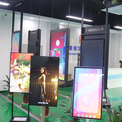 หน้าจอ LCD สองด้านขนาด 55 นิ้วความสว่างสูง ร้านป้ายอิเล็กทรอนิกส์ในร่ม