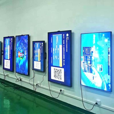 หน้าต่างหน้าร้านขนาด 86 นิ้วเปลี่ยนจอ LCD ในร่ม 3500nits Uhd Shop