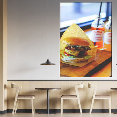86 Inch Commercial Cafe Digital Signage Advertising Kiosk Display Screen