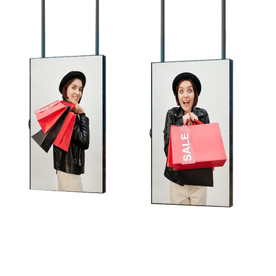 86 นิ้ว 2500 นิท 1920 * 1080 จิติเมทัล สายป้ายจอ ผนังแขวนหน้าต่างจอ LCD