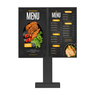 หน้าจอจอจอไฟฟ้าแบบ Drive Thru Digital Menu Board สําหรับโฆษณาร้านอาหาร
