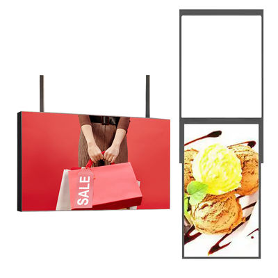 การโฆษณาพาณิชย์ แผ่นจอ LCD ที่กําหนดเอง สําหรับหน้าต่างร้านค้า