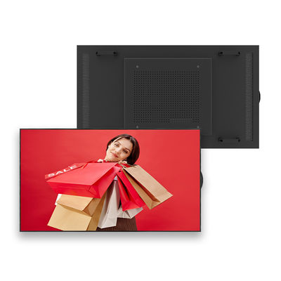 ความสว่างสูง 2500nits 55 นิ้ว หน้าต่างขอบแคบ Screen Semi Outdoor Ad Player LCD Display