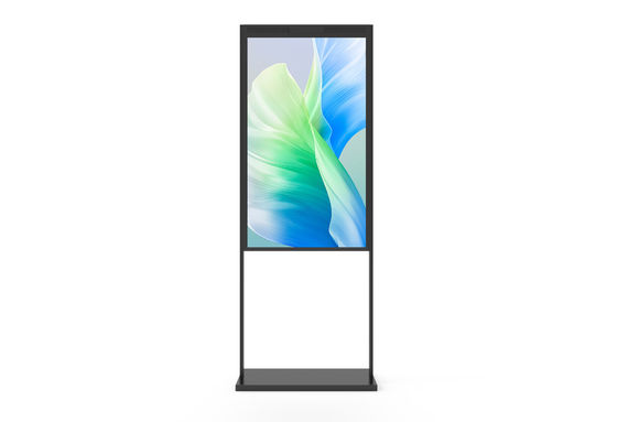ร้านอาหาร 55 นิ้ว FHD 2500nit/700nit Ultra Bright Floorstanding Window LCD Digital Signage